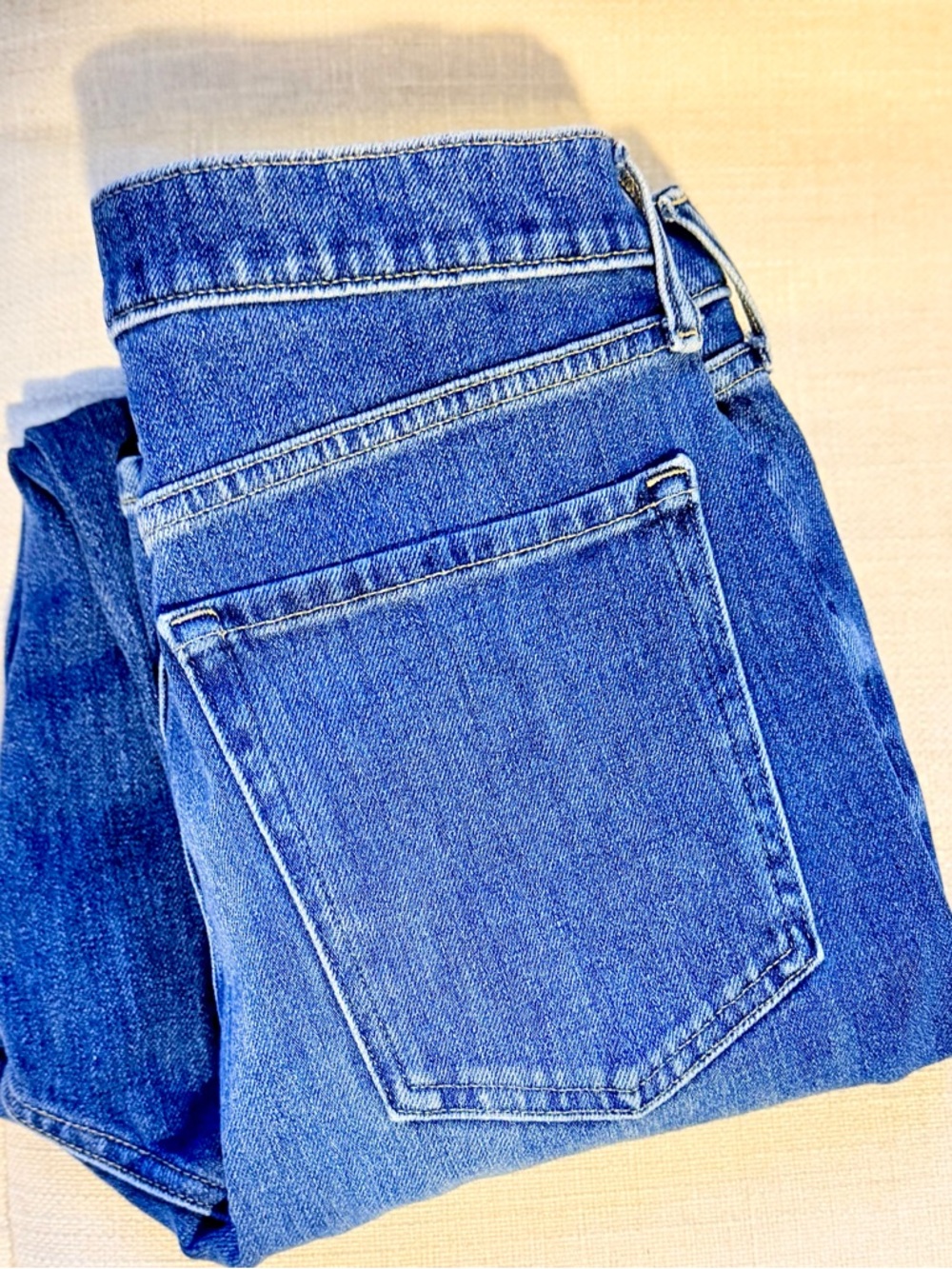 Banana Republic Light and Medium Blue Ultra High-Rise Jeans